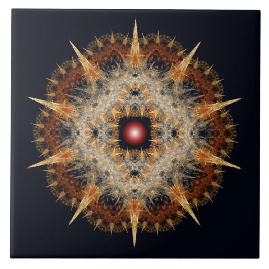 フラクタル有床星オーナメント タイル (正面)