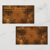 フラクタル木工商 名刺 (正面/裏面)