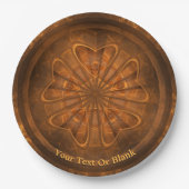 フラクタル木彫り ペーパープレート (正面)