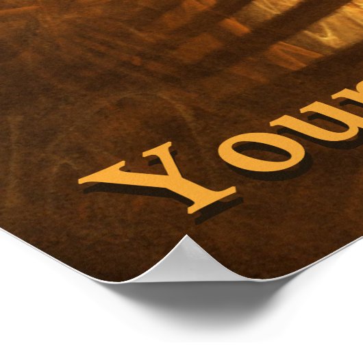 フラクタル木彫り ポスター (角)