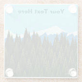 フラクタル林 ガラスコースター (裏面)