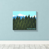 フラクタル林 キャンバスプリント (インサイチュ (ウッドフロア))