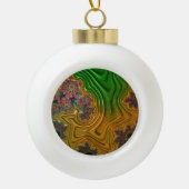 フラクタル林 セラミックボールオーナメント (正面)