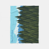 フラクタル林 フリースブランケット (正面)