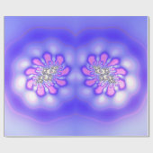 ~フラクタル模様マウブズがピンを引く~誕生日~ラップ ラッピングペーパー (フラット)