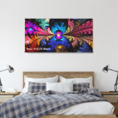 フラクタル水仙 キャンバスプリント (インサイチュ (寝室))