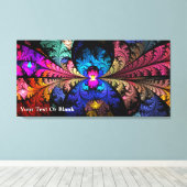 フラクタル水仙 キャンバスプリント (インサイチュ (ウッドフロア))