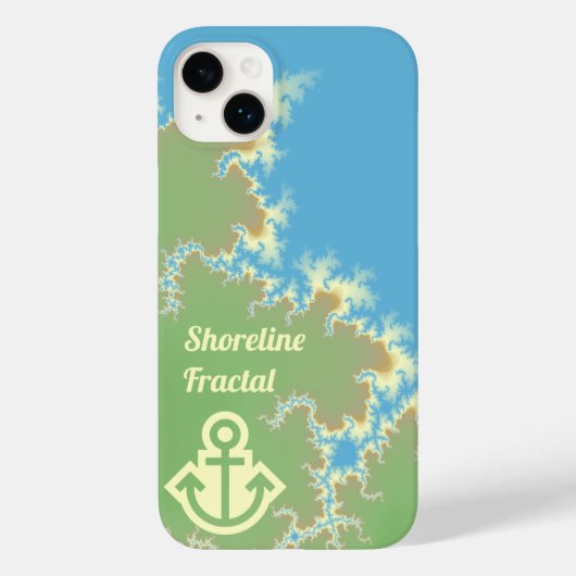 フラクタル海岸線カスタム文字/シンボル Case-Mate iPhoneケース (裏面)