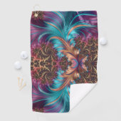 フラクタル渦巻形のパターン ゴルフタオル (インサイチュ)