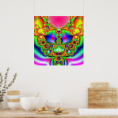 フラクタル漫画キャラクタ ポスター (キッチン)