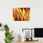 フラクタル炎 ポスター (ホームオフィス)