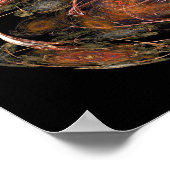 フラクタル炎：地球 ポスター (角)