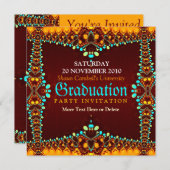 フラクタル王室の目盛招待状 招待状 (正面/裏面)