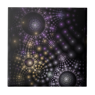 フラクタル球体アートマンダラ宇宙 タイル
