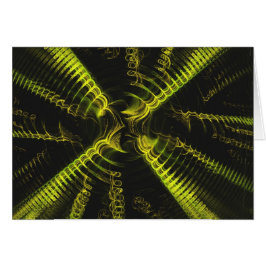 フラクタル空白のスパイラルデザイン背景付きカード