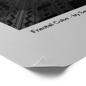 フラクタル立方体 ポスター (角)