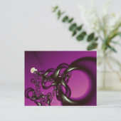 フラクタル素晴らしアートの絡み ポストカード (スタンド正面)