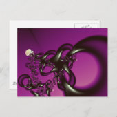 フラクタル素晴らしアートの絡み ポストカード (正面/裏面)