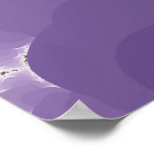 フラクタル紫色 ポスター (角)