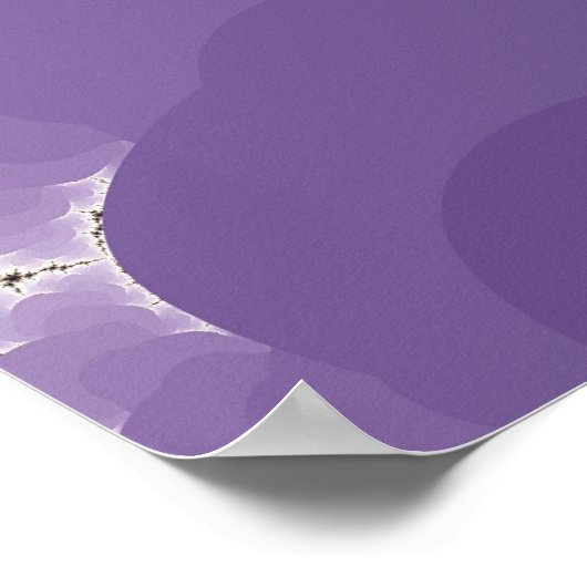 フラクタル紫色 ポスター (角)