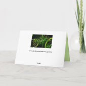 フラクタル花グリーティングカード カード (裏面)