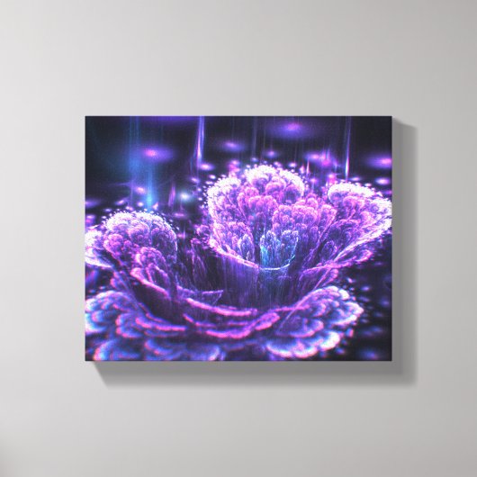フラクタル花 キャンバスプリント (正面)