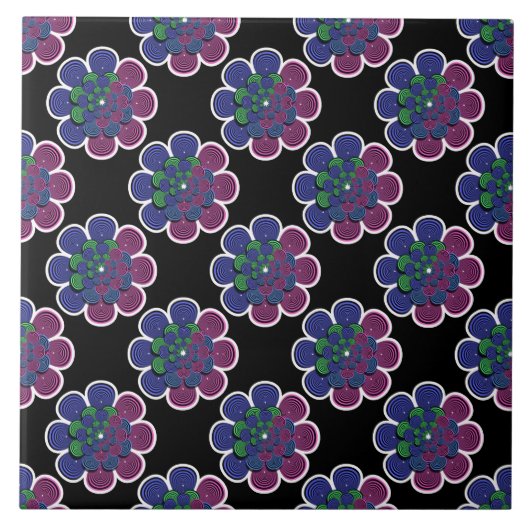 フラクタル花 タイル (正面)