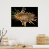 フラクタル花 ポスター (キッチン)