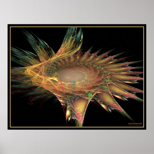 フラクタル花 ポスター (正面)