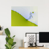 フラクタル花 ポスター (ホームオフィス)