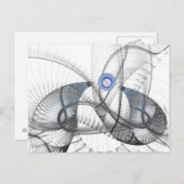 フラクタル葉書1 ポストカード (正面/裏面)