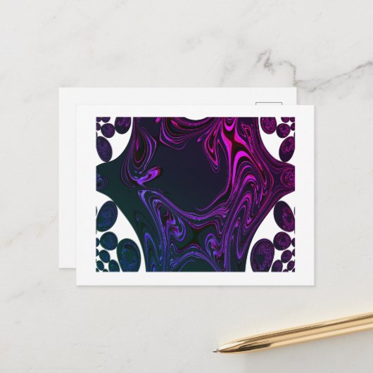 フラクタル葉書 ポストカード (正面/裏面インサイチュ)