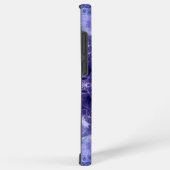 フラクタル薄紫ファンタジー名前をカスタムする SAMSUNG GALAXYケース (右側面)