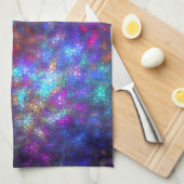 フラクタル虹 キッチンタオル (四つ折り)