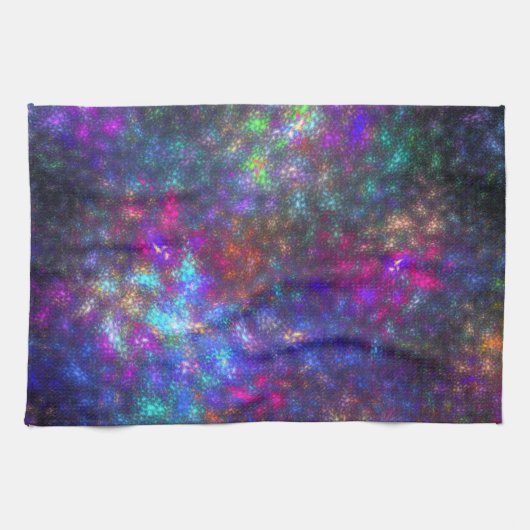 フラクタル虹 キッチンタオル (横)