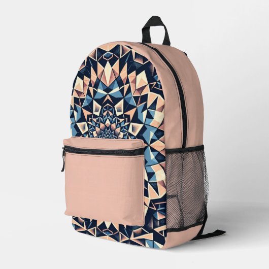 フラクタル融合 プリントバックパック (裏面右端)