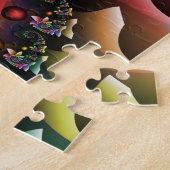 フラクタル螺線形色パレード ジグソーパズル (側面)