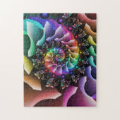 フラクタル螺線形色パレード ジグソーパズル (縦)