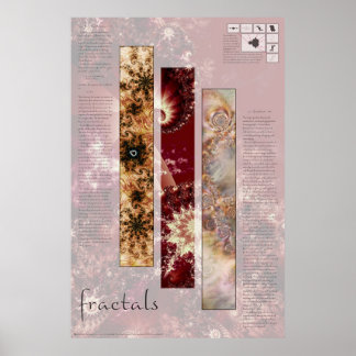 フラクタル計算とアート ポスター