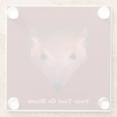 フラクタル赤キツネ ガラスコースター (裏面)