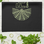 フラクタル迷彩システムロゴ キッチンタオル (折り畳み)