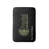 フラクタル迷彩システムロゴ バスマット (正面縦)