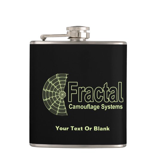 フラクタル迷彩システムロゴ フラスク (正面)