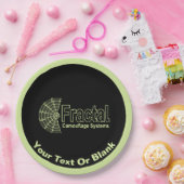 フラクタル迷彩システムロゴ ペーパープレート (パーティー)