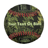 フラクタル迷彩システムロゴ 野球ボール (裏面)