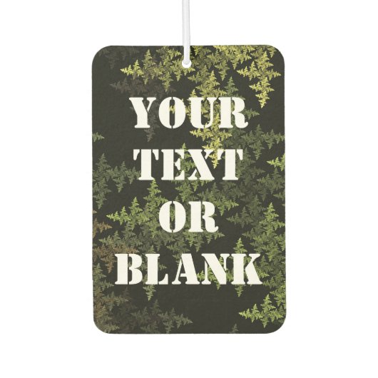 フラクタル迷彩 カーエアーフレッシュナー (正面)