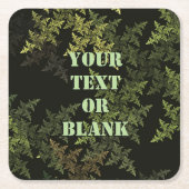 フラクタル迷彩 スクエアペーパーコースター (正面)