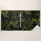 フラクタル迷彩 ビーチタオル (正面)