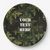 フラクタル迷彩 ペーパープレート (正面)