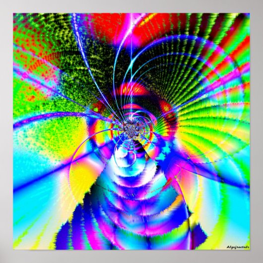 フラクタル迷路5c ポスター (正面)